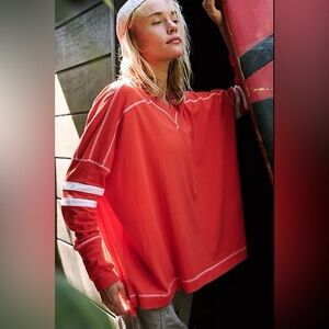 All Star Layer Colorblock long sleeve - red - size L